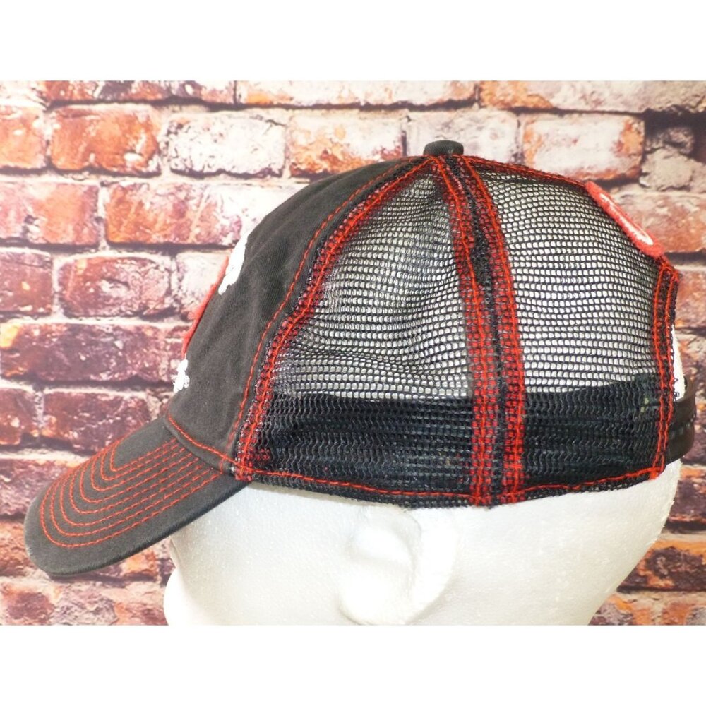 Ohio State Buckeyes Mascot Brutus Embroidered Mesh Snapback Hat Trucker Cap - Picture 5 of 7